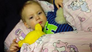 Leon in bed
