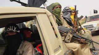 Ansar Dine fighters in Kidal - August 2012