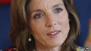 Caroline Kennedy in an interview with the Associated Press in New York 26 March 2013