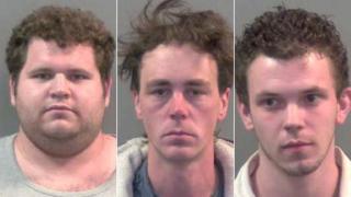From right to left - Stuart Wareham, Lee Wareham and Benjamin Walter
