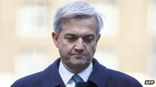 Chris Huhne arrives in court