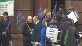 Denbighshire protest