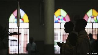 A Catholic Mass in Nigeria (Archive shot)
