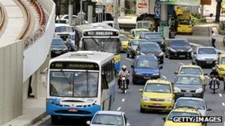 Buses on Rio street (Archive image)