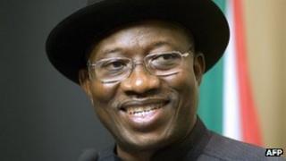 Nigerian President Goodluck Jonathan 7 May 2013