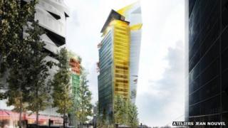 A proposed skyscraper design for Paris