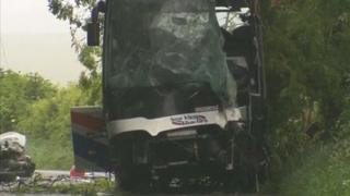 Cranborne Road crash scene