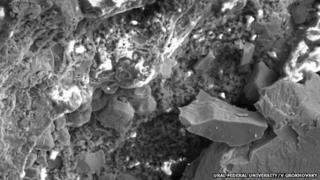 SEM of Chelyabinsk meteor fragment