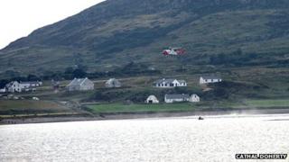 Four lifeboats and a helicopter took part in the search on Monday