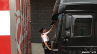 Tour van issued parking ticket outside Leeds Arena. Copyright Graham Yaffe