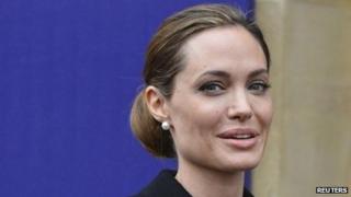 Angelina Jolie arrives for G8 foreign ministers' meeting (11 April)