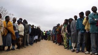 Voters in Zimbabwe