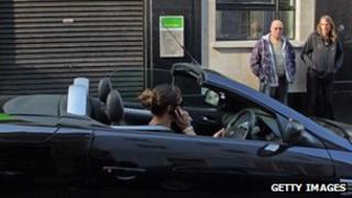 woman on phone