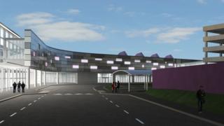 Artists's impression of the new-look airport