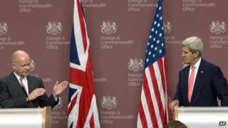 William Hague, John Kerry
