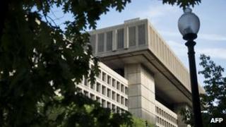 A view of the Federal Bureau of Investigation headquarters in Washington, DC in May 2013