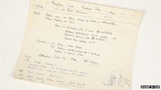 Lord Lucan medical notes