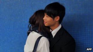 File photo: Chinese students