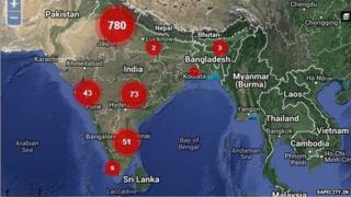 India's map on safecity.in