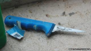 A dirty knife at Hamza Poultry Limited