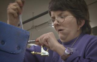 Wanda working in the Lott factory