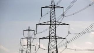 Electricity pylons