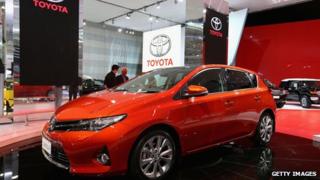 Toyota car on display in Australia