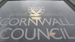 Cornwall Council sign