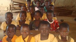 Pupils at Karbo Primary School in Ghana