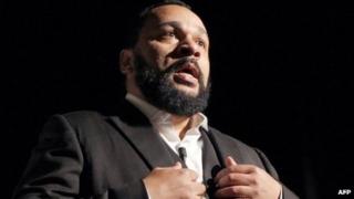 Controversial French comic Dieudonne M'bala M'bala (file image from January 2012)