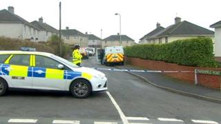 Police at the scene