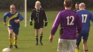Players at Winchmore Hill football club
