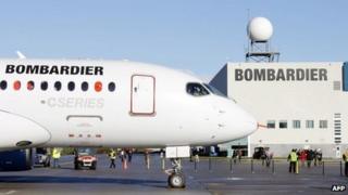 Bombardier jet