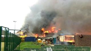 Fire at St Mary's College Leyland