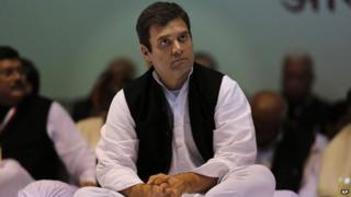 India’s ruling Congress party Vice President Rahul Gandhi attends the All India Congress Committee (AICC) meet to prepare for the upcoming polls in New Delhi, India, Friday, Jan. 17, 2014.