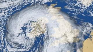 Weather map of UK