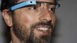 Sergei Brin wearing Glass