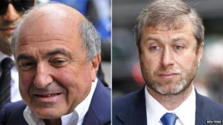 Boris Berezovsky (left) and Roman Abramovich