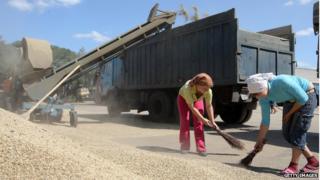 Ukrainian wheat farmers