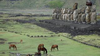 Moai on Easter Island