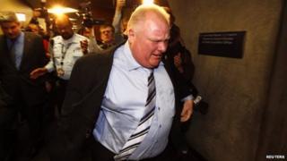 Rob Ford, shown at City Hall on 19 March 2014