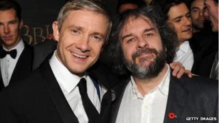 Martin Freeman and Peter Jackson