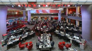 BBC Newsroom at New Broadcasting House