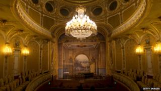 The interior of the Sheikh Khalifa bin Zayed Al Nahyan Theatre