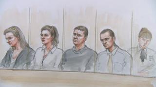 Pamela Aitken, Emma Aitken, Vincent Aitken and Nathan Doherty