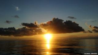 View of the sea off Cocos Island