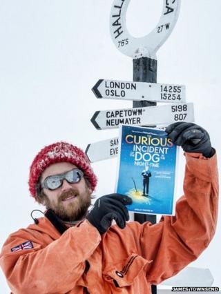 James Townsend with Curious Incident poster