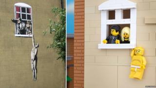 Hanging man - Real and Lego