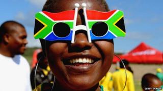 A South African football fan - May 2010