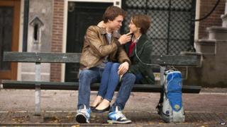 Shailene Woodley and Ansel Elgort in The Fault in Our Stars